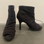 Fioni Clothing Black Suede Open Toe heels Photo 0