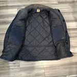 Carhartt  quilt lined navy blue winter coat jacket size xl paint splattered Photo 1