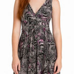 Fashion Bug Medium V Neck Sleeveless Dress Purple Photo 0