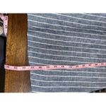 J. Crew Womens Chevron Striped Fit & Flare Linen Mini Dress Cut Out Back Blue Size 8 Photo 8