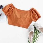 Zaful Orange Crop Top Photo 1