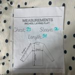 Maison d'Amelie Polka Dot Ruffle Top Large Long Sleeve Mock Neck Classiccore White Photo 7