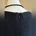 INC Tessuto Black Maxi Cap Sheer Sleeves Dress Slit 18  On Side Sz 6 Zip … Photo 4