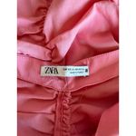 ZARA Pink Ruched Cut Out Halter Neck Dress Photo 4