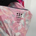 Title Nine  Athletic Dress Medium Pink Abstract Floral Racerback Shelf Bra Pocket Photo 5