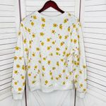 Disney Winnie The Pooh Sweet As Honey Floral Sweatshirt White Yellow Medium Photo 8