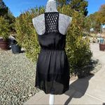 Xhilaration Womens Black LBD Lattice Back Lightweight Sun Dress Size Small Photo 3