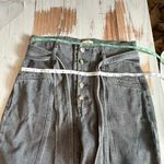 Sézane Sezane Maxime Belted Exposed Button Fly Jeans Gray Size FR 38 US 6 Photo 10