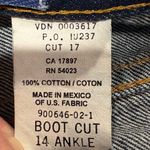 Gap Vintage  button fly boot cut ankle jeans women’s 14 Photo 4