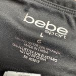Bebe Sport Rhinestone Logo Bike Shorts Black Athletic Performance Size L Size L Photo 3