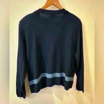 Ladies VINTAGE SOUTHERN LADY SWEATER LAYERED CARDIGAN BLUE WITH FLORAL DESIGN XL Photo 1