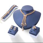 Boutique Elegant 5 piece Gold Jewelry Set Photo 1