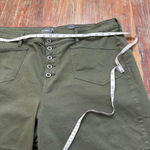 Torrid NWT Women  Green Crop WideLeg Stretch High-Rise Patch Pocket Pants Size 24 Photo 6