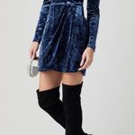 Miami   Leticia Waisted Velvet Mini Dress Photo 1