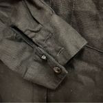 Cynthia Rowley linen blend midi shirt dress with flare size large Photo 6