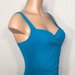 Liz Claiborne New teal ruched swimsuit. Photo 5