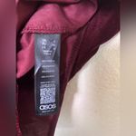 ASOS  Design Maroon Burgundy Velvet Drape Long Sleeve Faux Wrap Mini Dress 4 Photo 5