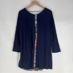 LOGO By Lori Goldstein LOGO Lori Goldstein Abstract Plaid Chiffon Front Women's 3/4 Sleeve Tunic Top XL Photo 6