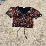Noisy May  Floral Crop Top size medium Photo 1
