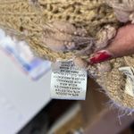 Umgee Knit Vest with Fringe in Beige and Pink, boho, shaggy, western, hippie S Photo 8