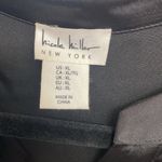 Nicole Miller  black v-neck sleeveless blouse size XL Photo 4