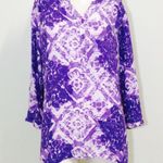 Erika  Gorgeous Purple Print Blouse! Photo 7