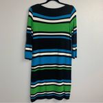 Worth Striped Sweater Dress S Black Photo 2