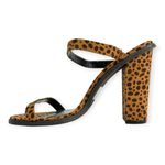 Wild Diva  | NWOT | Sz 9 | Animal Print Open Toe Chunky Heel Strappy Dress Pump Photo 8