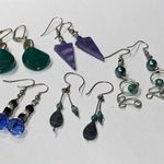 Lot Of 5 Women's Pierced Costume Earrings Dangle Beaded Photo 0