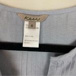 Jigsaw Kew 100% linen dress baby powder blue coastal grandma beach vacation sz 6 Photo 1