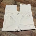 Madewell | Women's White Stretch The Perfect Vintage Wide-Leg Crop Jeans Sz 32 Photo 1