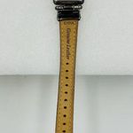 Ecclissi Sterling Silver 925 Blue Face Brown Leather Band Wristwatch Photo 8