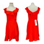 BCBGMAXAZRIA | NWT | 12 | One Shoulder Asymmetrical Ruffle Mini Cocktail Dress Photo 6