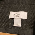 Loft Ann Taylor Size 12 petite Wool Plaid 2 Slits 2 Flap Blazer Jacket Photo 2