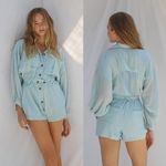 Free People Jen's Pirate Booty Satisfaction Romper in Jibarita Large NWT $231 Photo 1