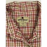 Woolrich  Womens Flannel Shirt Medium Pink Brown Cream Plaid Blouse Top Button Photo 1