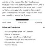 Daisy Dippin’  Bloom Zen Knotted Triangle Bikini Top Photo 5