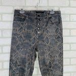 J Brand Lille Coated Super High Rise Boa Printed Skinny Jeans Size 31 Photo 4