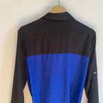 Black and Blue Button Down Shirt Dress Size L Photo 11