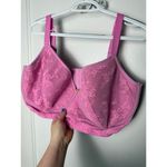 Cacique Lace Demi Bra Women's 42 G Barbie Pink Full Coverage Underwire Photo 3
