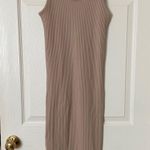 H&M Tan Rib Knit Midi/Maxi Dress Photo 0