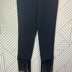 Prabal Gurung Fringe Trousers Pants in Black Size US 2 Photo 6