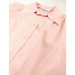 Vintage Sheer Pleated Blouse in Light Pink | Size L Size L Photo 13