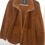 Cozy Sherpa Brown Teddy Button Up Jacket Photo 0