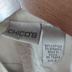 Chico's  S White Crystal Studded Jeans Jacket Photo 4