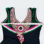 Embroidered Anarkali Suit Green Dress‎ Size M/L Green Size M Photo 5