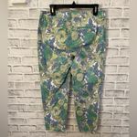 Talbots Women’s  PERFECT CROP blue/green/yellow floral casual pants Size 6 Photo 1