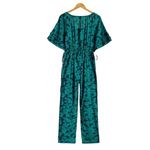Sundance  NEW Grand Bays Jumpsuit Size S Floral Ruffle Sleeve Pockets Photo 1