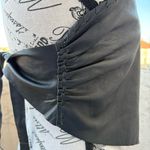 Guess Collection VTG leather tie-back bandana tube top w/ braided trim size L OS Photo 2