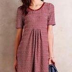 Maeve ANTHROPOLOGIE  Dora Short Sleeved Red Dress Medium Photo 0